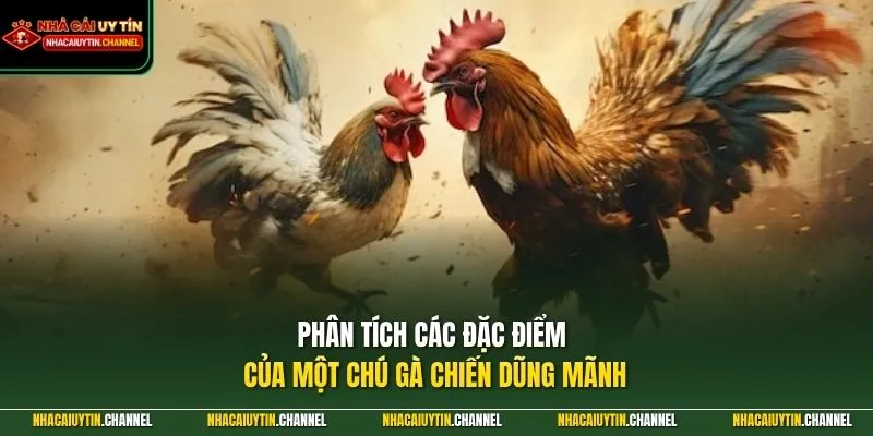 Phân tích các đặc điểm của một chú gà chiến dũng mãnh